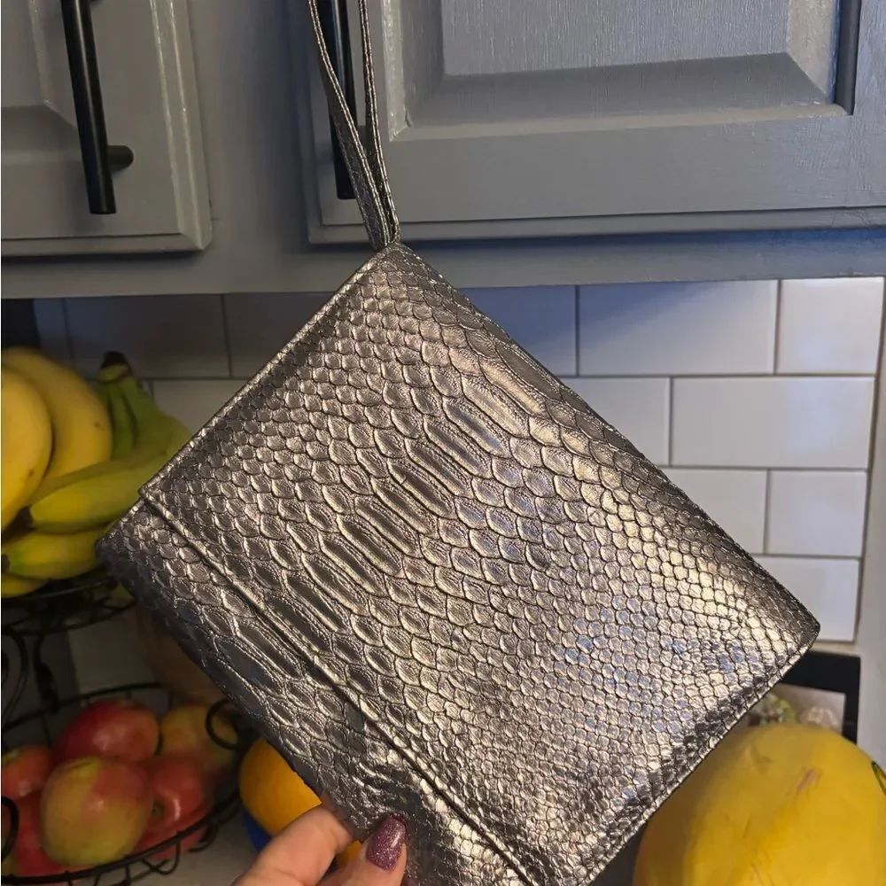 Elegant Vintage Silver Wristlet by Neiman Marcus